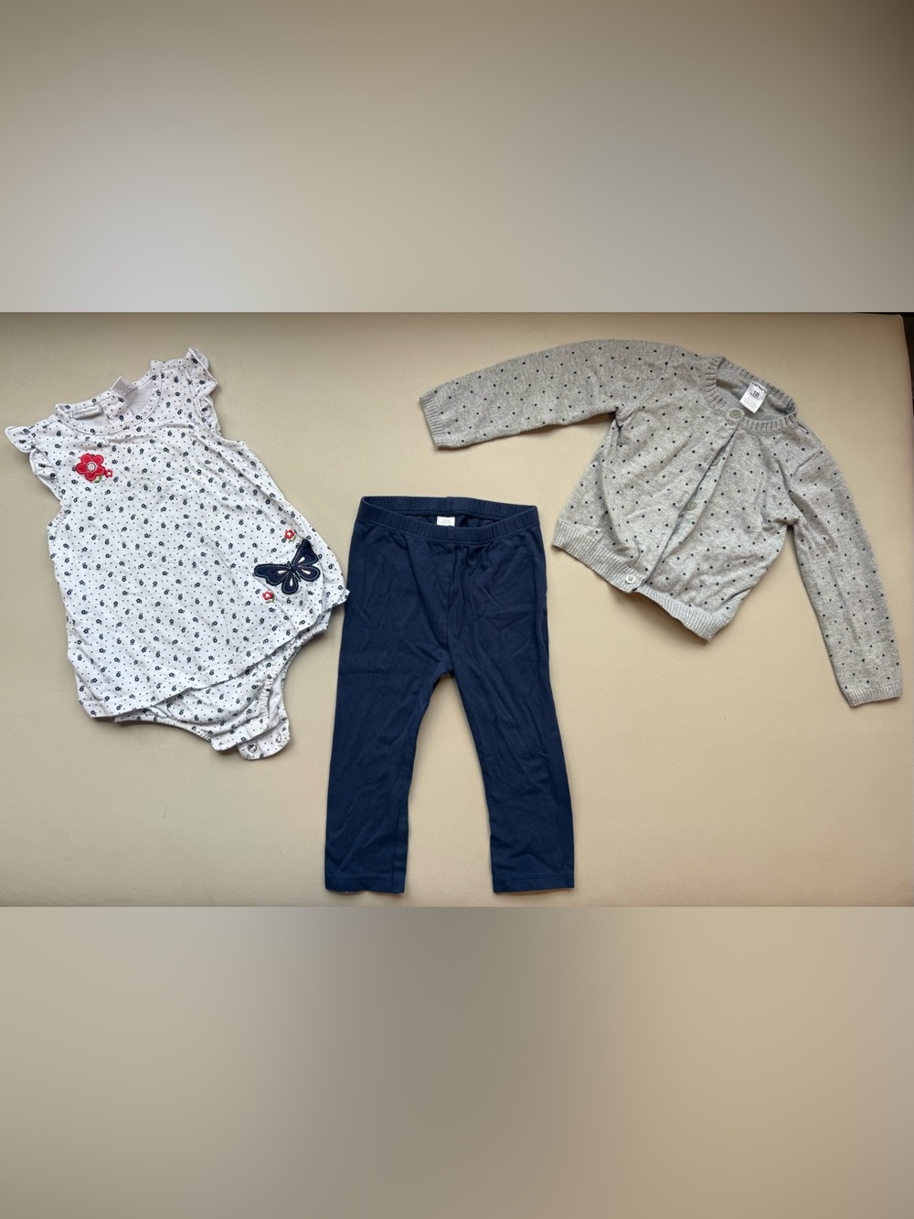 Girls’ 3-Piece Clothing Bundle – Cute & Stylish 🌸🦋